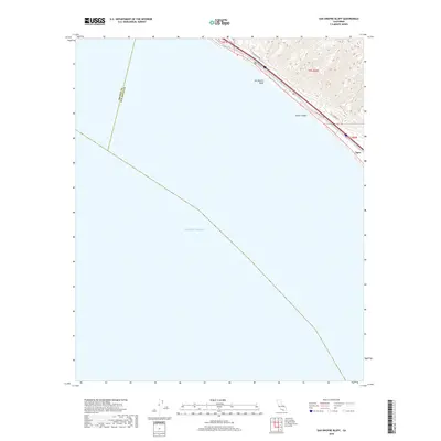 2018 Map of San Onofre Bluff, 2018 Print