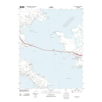 2012 Map of San Quentin, 2012 Print