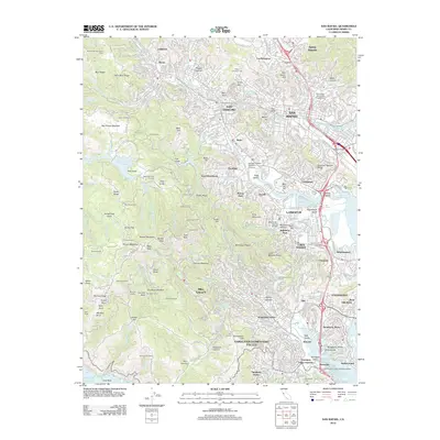 2012 Map of San Rafael, 2012 Print