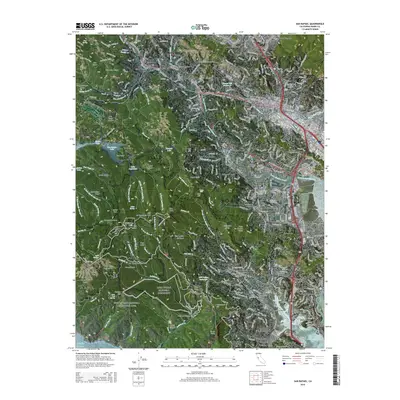 2015 Map of San Rafael, 2015 Print