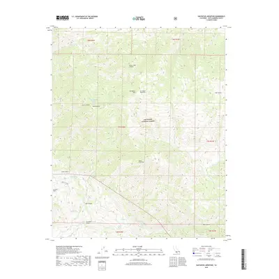 2018 Map of San Rafael Mountain, 2018 Print