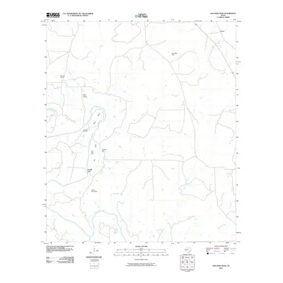 2010 Map of San Saba Peak, 2010 Print