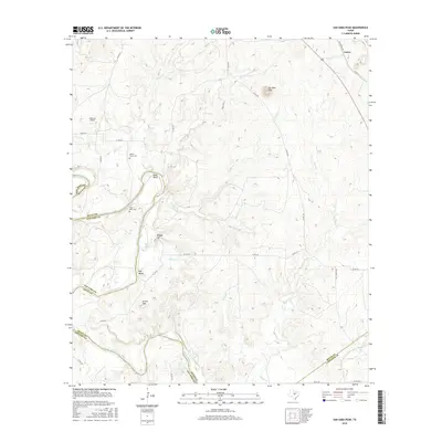 2016 Map of San Saba Peak, 2016 Print