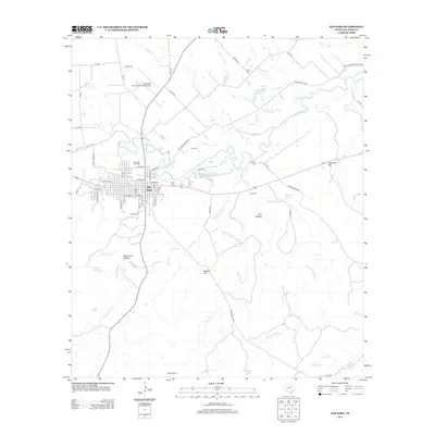 2013 Map of San Saba, 2013 Print