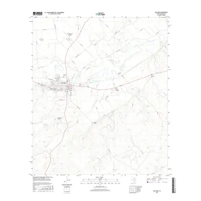 2016 Map of San Saba, 2016 Print