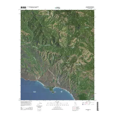 2015 Map of San Simeon, 2015 Print