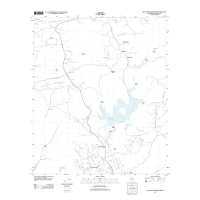 2012 Map of San Vicente Reservoir, 2012 Print