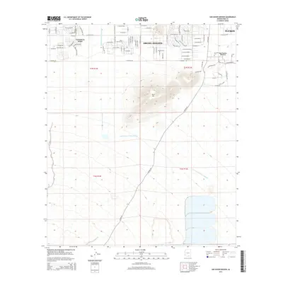 2014 Map of San Xavier Mission, 2014 Print