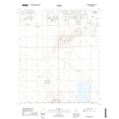 2018 Map of San Xavier Mission, 2018 Print