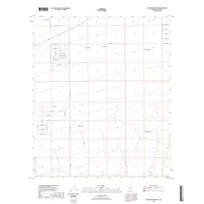 2018 Map of San Xavier Mission SW, 2018 Print
