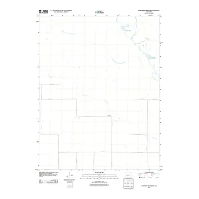 2010 Map of Sanborn Reservoir, 2010 Print
