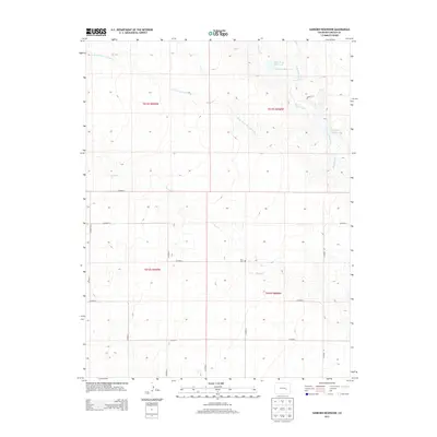 2013 Map of Sanborn Reservoir, 2013 Print