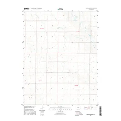 2016 Map of Sanborn Reservoir, 2016 Print