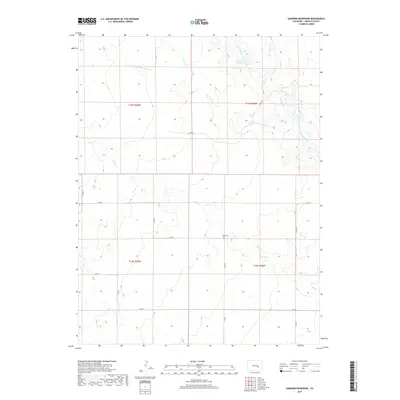 2019 Map of Sanborn Reservoir, 2019 Print