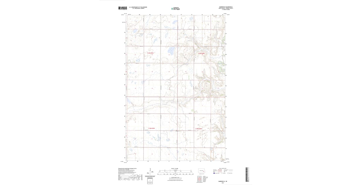 2024 Map of Sanborn SE, Barnes County, ND — High-Res | Pastmaps