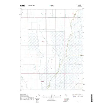 2018 Map of Sanborn Slough, 2018 Print