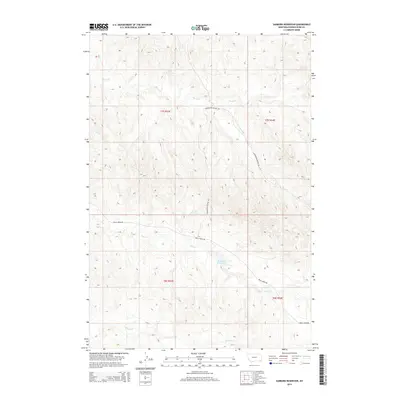 2014 Map of Sanburn Reservoir, 2014 Print