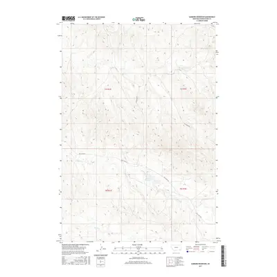 2017 Map of Sanburn Reservoir, 2017 Print