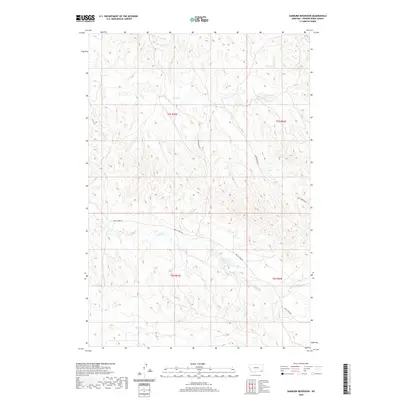 2020 Map of Sanburn Reservoir, 2020 Print