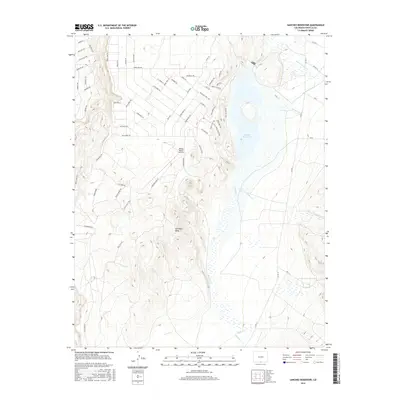 2016 Map of Sanchez Reservoir, 2016 Print