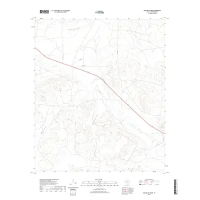 2019 Map of Sand Bluff Draw, 2019 Print