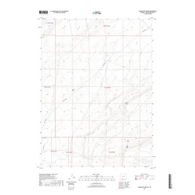 2017 Map of Sand Butte Rim NW, 2017 Print