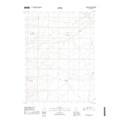 2017 Map of Sand Butte Rim SE, 2017 Print
