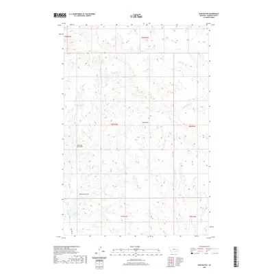 2020 Map of Sand Buttes, 2020 Print