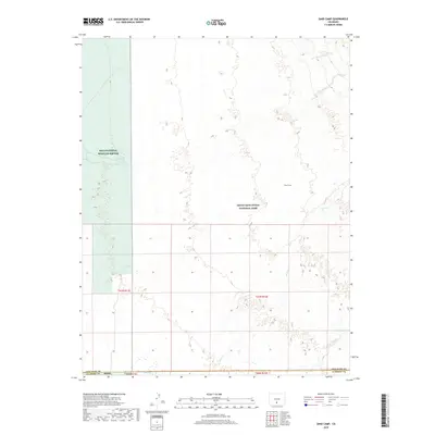 2019 Map of Sand Camp, 2019 Print