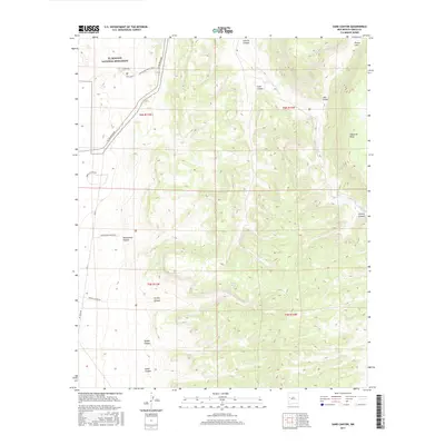 2017 Map of Sand Canyon, 2017 Print