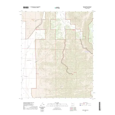 2023 Map of Sand Canyon, 2023 Print