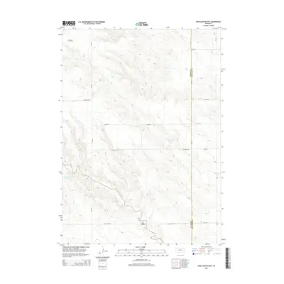 2014 Map of Sand Canyon East, 2014 Print