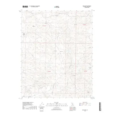 2018 Map of Sand Canyon, 2018 Print