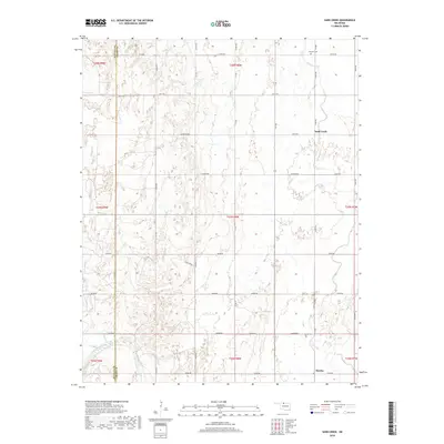 2018 Map of Sand Creek, 2018 Print