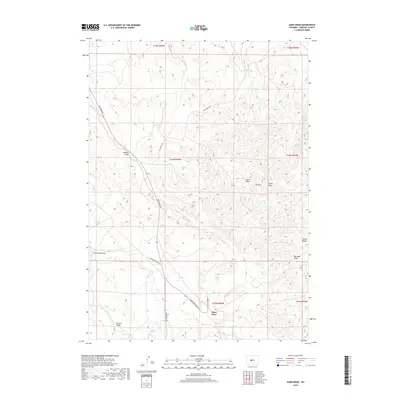 2018 Map of Sand Draw, 2018 Print