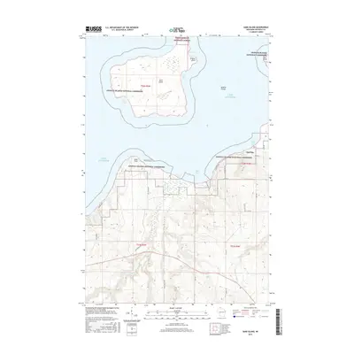 2015 Map of Sand Island, 2015 Print