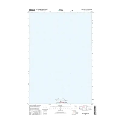 2015 Map of Sand Island OE N, 2015 Print