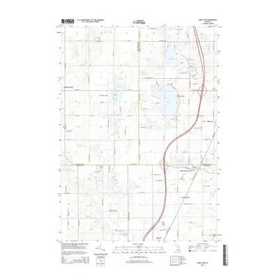 2014 Map of Sand Lake, 2014 Print