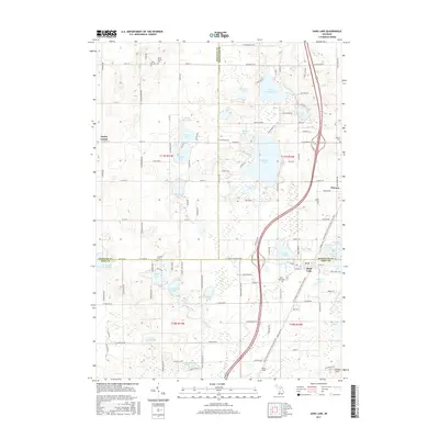 2017 Map of Sand Lake, 2017 Print