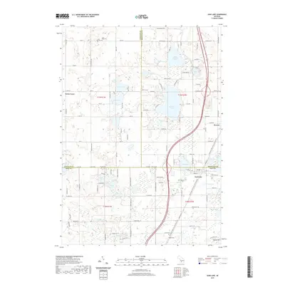 2019 Map of Sand Lake, 2019 Print