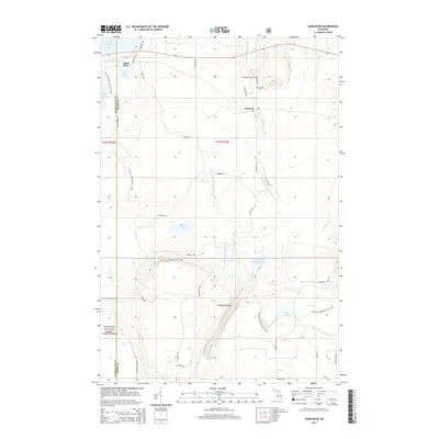 2014 Map of Sand River, 2014 Print