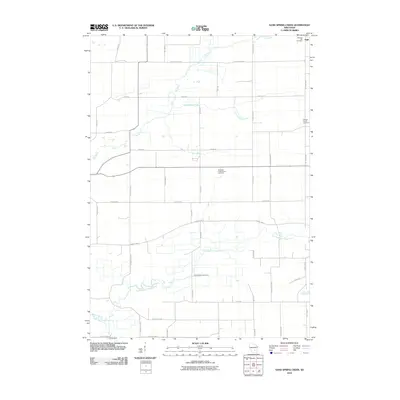 2010 Map of Sand Spring Creek, 2010 Print