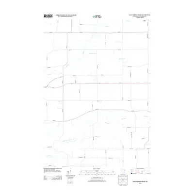 2013 Map of Sand Spring Creek, 2013 Print