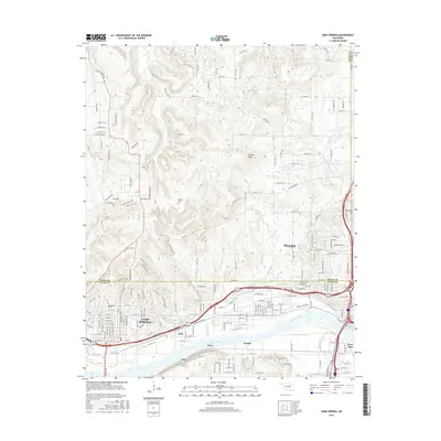 2016 Map of Sand Springs, 2016 Print