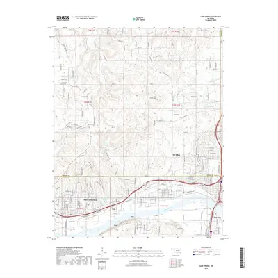 2018 Map of Sand Springs, 2018 Print