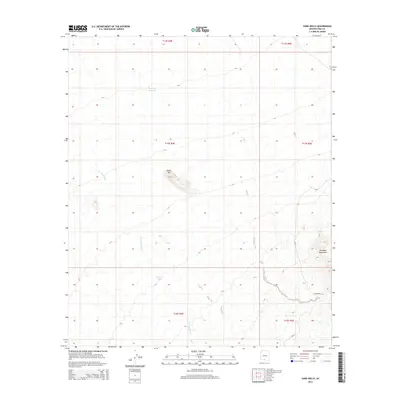 2014 Map of Sand Wells, 2014 Print