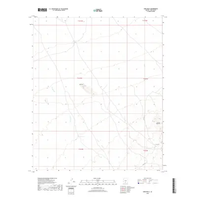 2018 Map of Sand Wells, 2018 Print