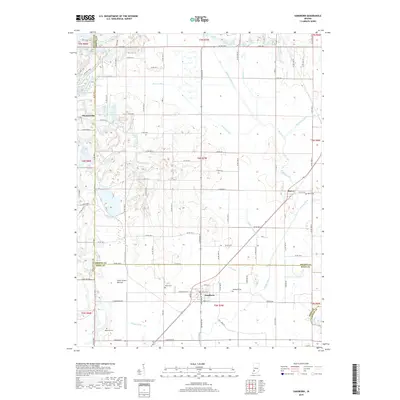2019 Map of Sandborn, 2019 Print