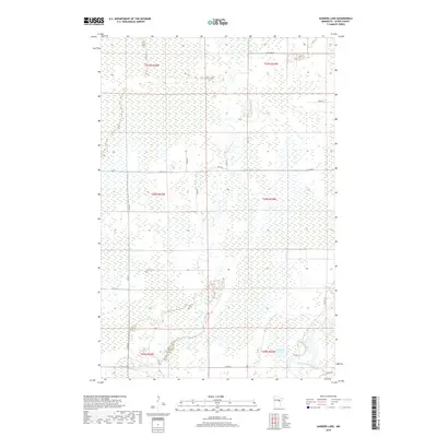 2019 Map of Sanders Lake, 2019 Print