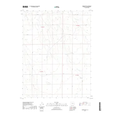2019 Map of Sanders Ranch, 2019 Print